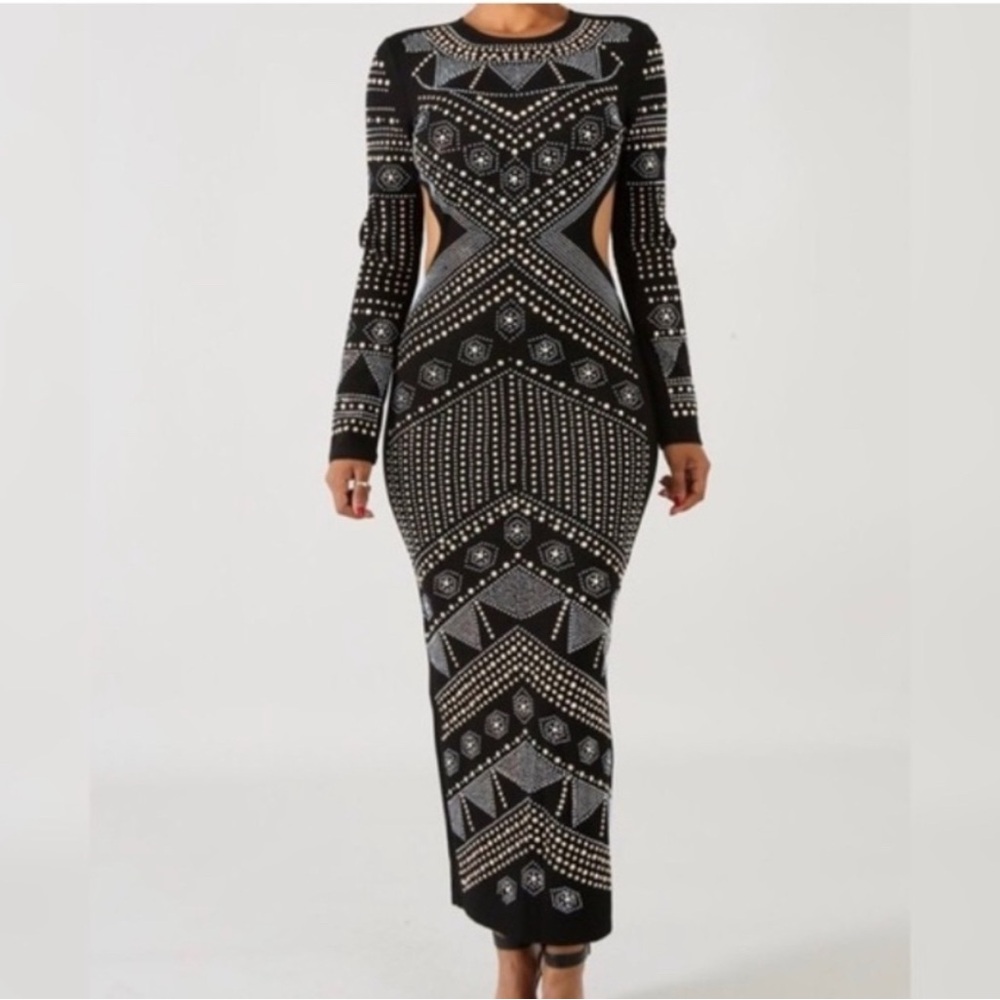 Hot Miami Long Dress Sz M